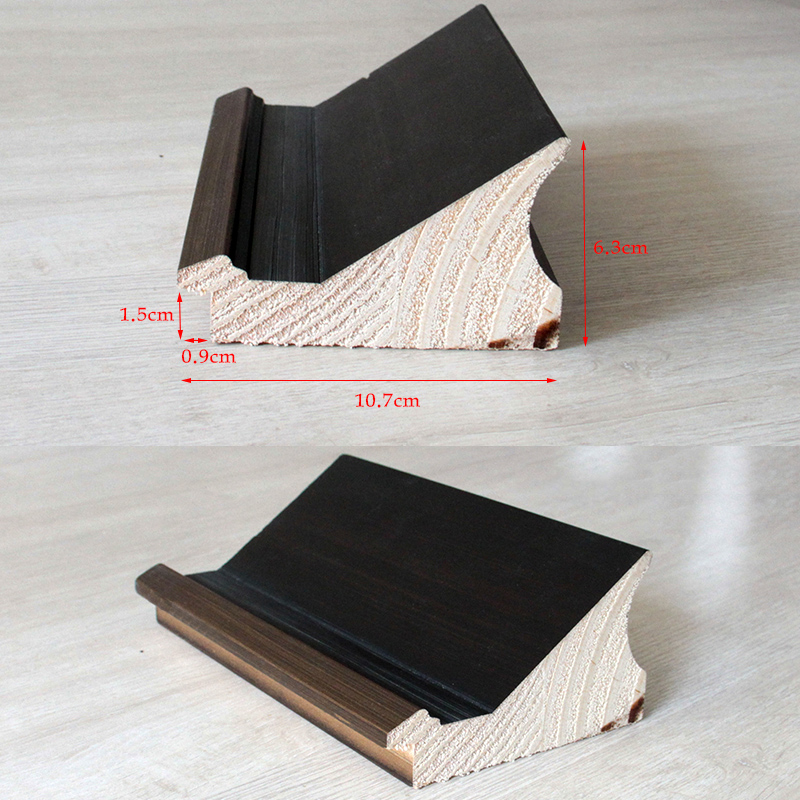 纯实木实木画框  复古画框油画框黑色金色 框宽度10.7*6.3cm