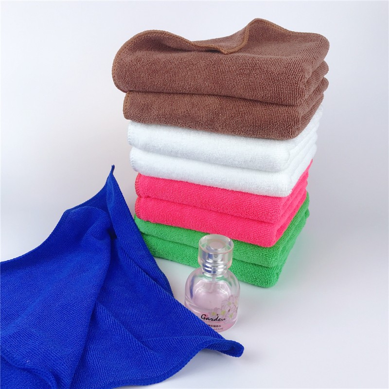 10条装加厚超细纤维吸水毛巾不掉毛方巾酒店厨房抹布专用吸水挂钩