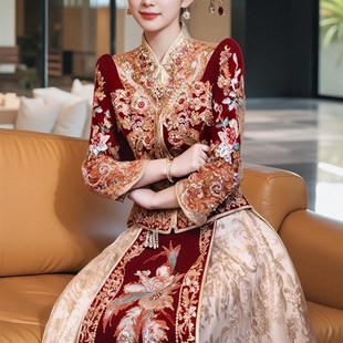 薄款 礼服出嫁夏季 结婚新娘出阁秀和服中式 高端秀禾服婚服2024新款