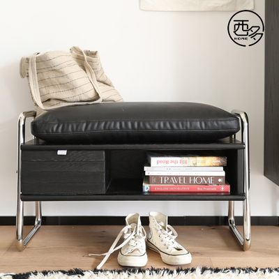 西多home 换鞋凳家用门口全实木长条凳穿鞋凳进门凳换鞋柜可坐式