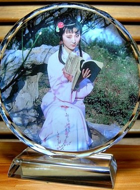 林黛玉摆设礼品红楼梦收藏品装饰品礼物纪念品模型水晶工艺品摆件