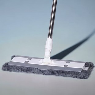 瑞丽达大号夹布旋转平板拖把 40CM夹固式地拖尘推可夹毛巾地擦2布