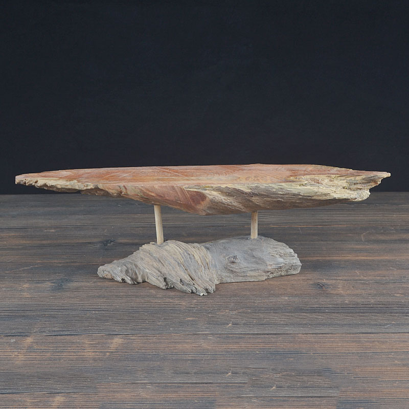 创意风化木根雕人物佛像底座实木枯木木架家居客厅装饰品禅意摆件