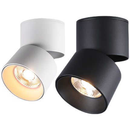 LED筒灯射灯明装可折叠免钻孔桶灯客厅背景墙玄关天花板灯家用聚