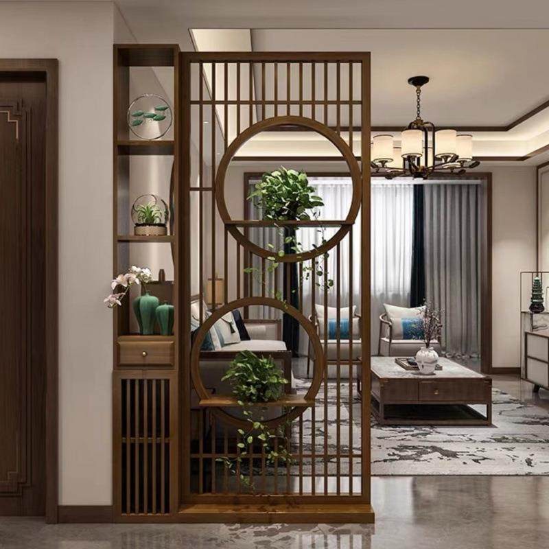 新中式实木屏风入户玄关柜隔断客厅储物柜家用移动简约遮挡办公室,电子元器件市场,其它元器件,淘宝优惠券,粉丝福利购,淘宝优惠卷