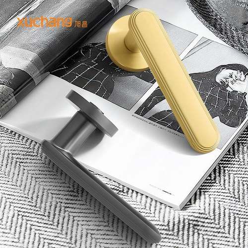 厂家直销家用室内房门锁卧室黑色实木门执手锁具卫生间静音分体锁