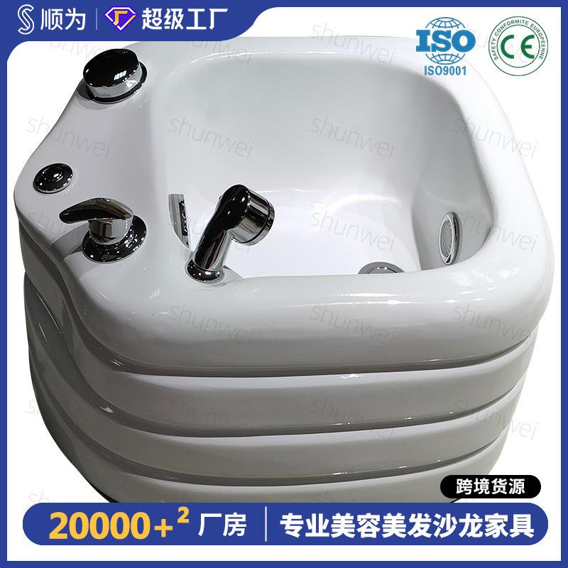 足浴盆智能泡脚家用商用美甲店带冲浪七彩灯按摩泡脚桶足浴器