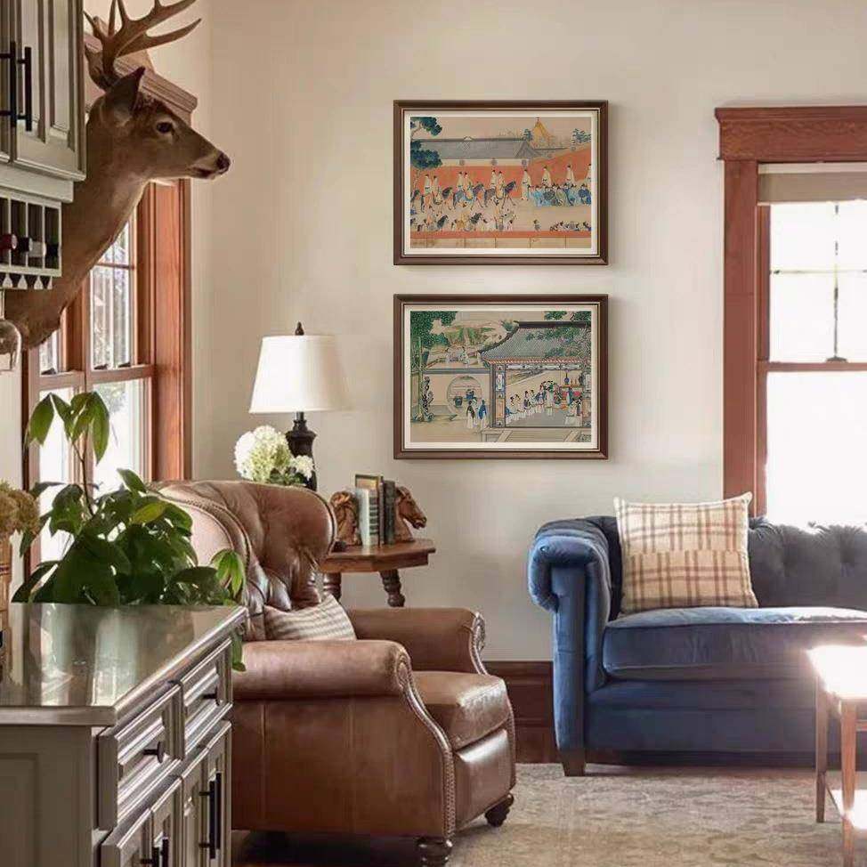 孙温红楼梦复古新中式艺术挂画餐厅玄关墙面装饰卧室壁画,鲜花速递/花卉仿真/绿植园艺,割草机/草坪机,淘宝优惠券,粉丝福利购,淘宝优惠卷