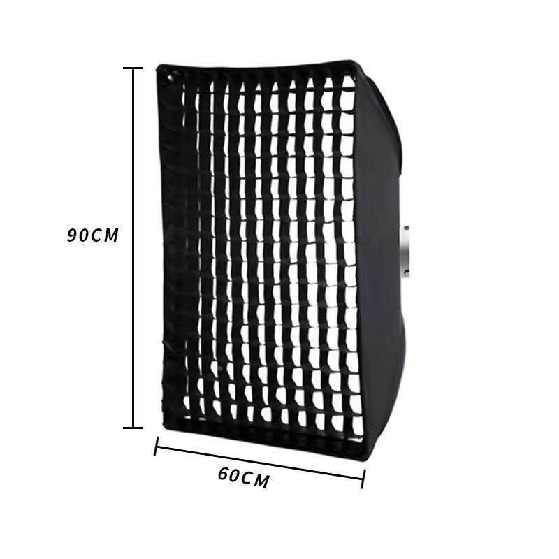 光6090cm柔光灯箱1-115*全金属保荣口闪光罩室内棚摄影配件网格栅