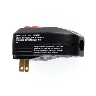 护美规电保两脚插头GFCI配套设1漏567715A备接线两芯美式插头