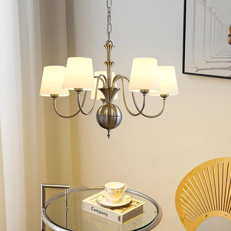 美式146复古客厅吊灯古法式餐厅主卧灯中宿艺民术高级感包室豪斯