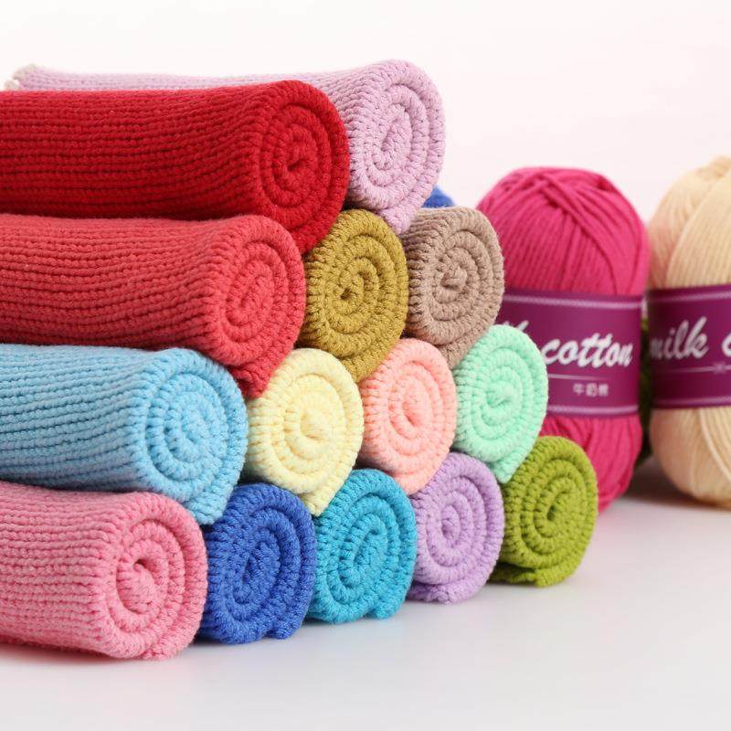 股牛奶棉毛线雪儿妃风格毛线钩编玩偶毯5子毛线WNF厂家现货