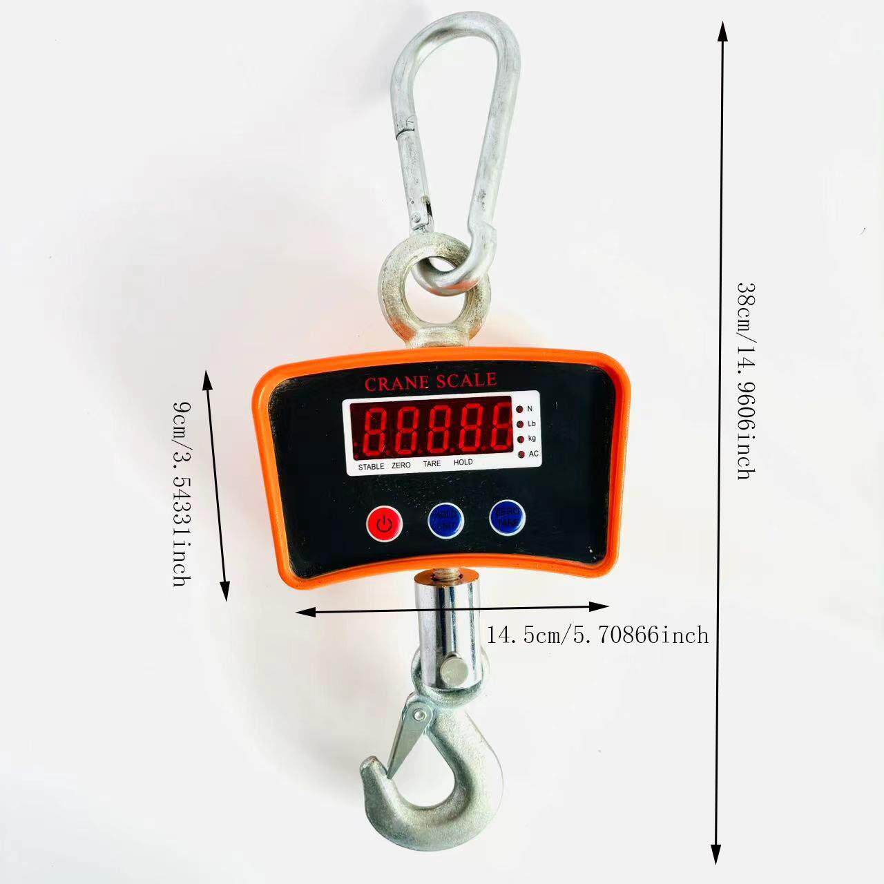 吊工吊钩秤005kg行OCS-吊秤车吊磅秤中英文OCS数显业直视型电子吊