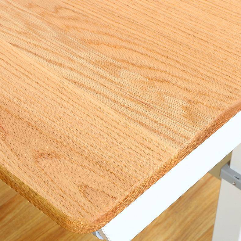 AMA木实木桌面桌橡木榉橡胶木板材餐桌红办公桌学习电脑桌面实木