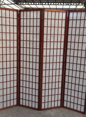 产货源简约YC-00123地现代客厅风茶室樟子格背玄景墙日式隔断折叠