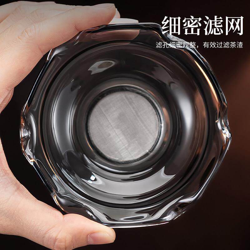 高硼杯硅玻璃茶木漏公道一体胡桃支架家用懒人TPE泡神茶器茶叶过