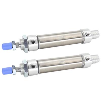 亚德客小型迷你气动气缸MA25X25X50X75X100X125X150X175sca不锈钢