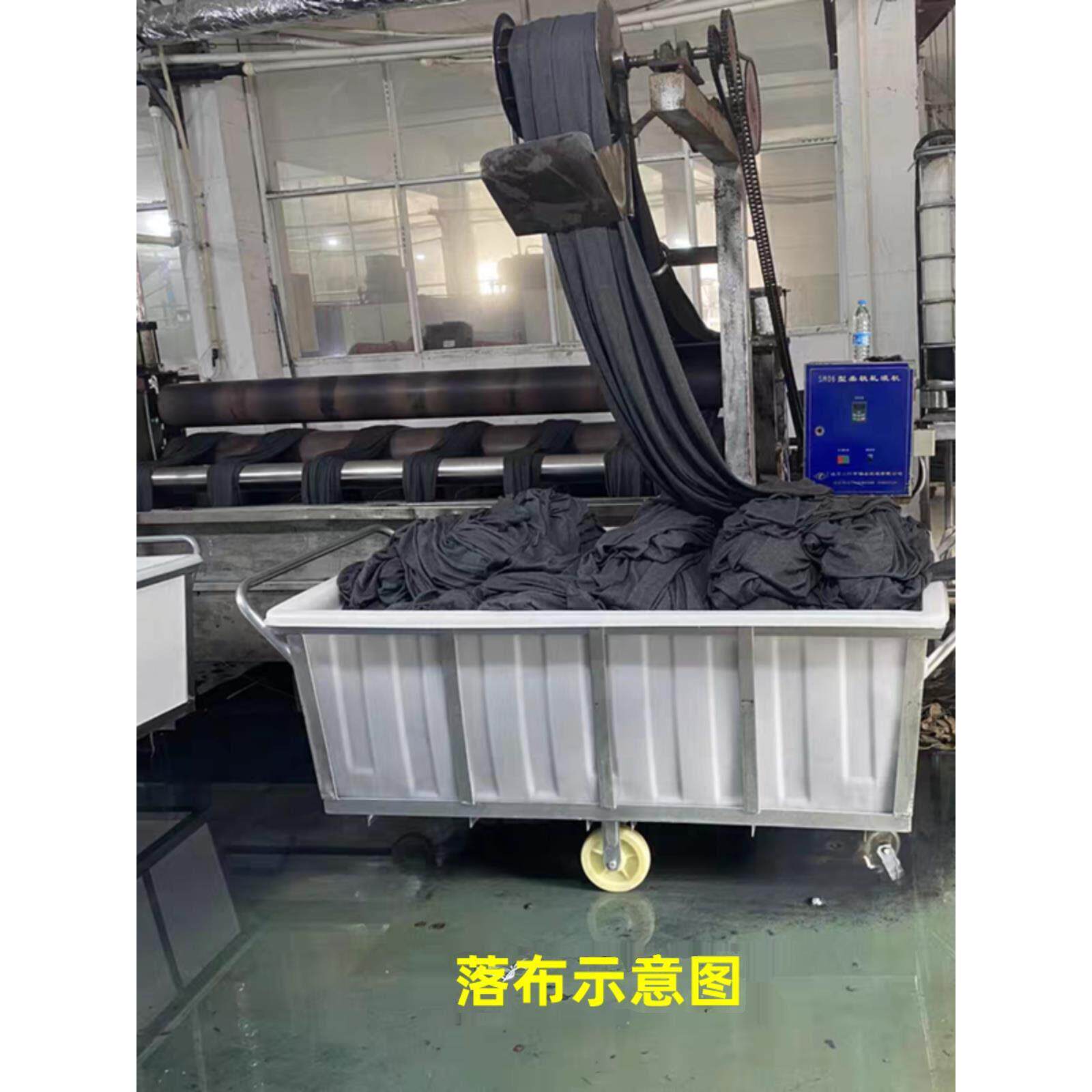 加厚牛筋塑料水箱手推车纺织染布周转推布车酒店服装收纳布草推车