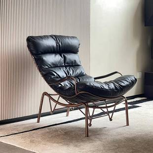 单人沙发IBJ椅现代简约沙室发家用客厅懒卧民宿摇摇椅不人锈钢架