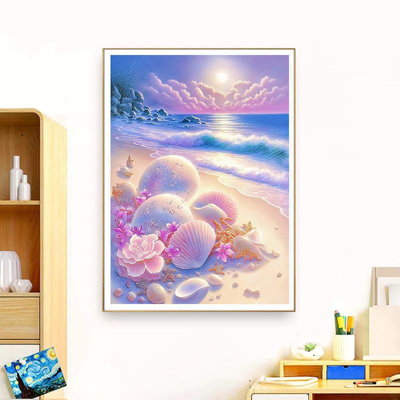 JF77MS85S绣6DA粉色贝壳十简字绣2023年新款线手客厅约小件玄关卧