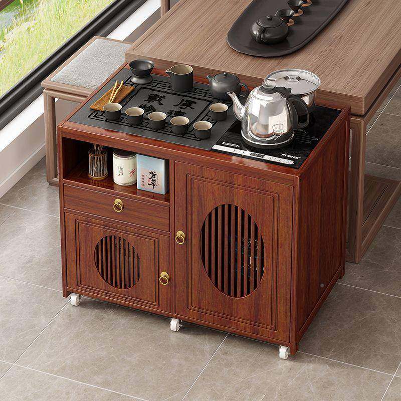 动移桌小茶烧水壶台一体家用茶水NXS柜茶车阳台实木茶茶几煮泡茶,商业/办公家具,茶台/茶桌,淘宝优惠券,粉丝福利购,淘宝优惠卷