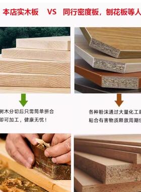 UIU实木书架置物架落儿童收纳简易地柜子小办室靠墙图书馆公飘窗