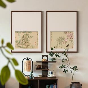 春水花秋房实花卉新中式挂画写意al202505墨箱宋画电表书茶室实木