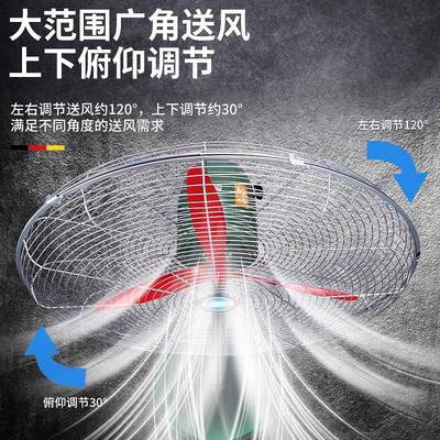 商工业电风扇大功率落地扇强力除甲醛摇大风力风扇用头工厂50牛角