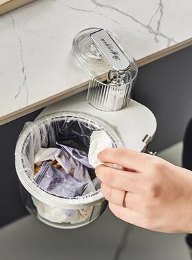 XY568924吸盘桌办边垃圾桶可旋转公桌迷你收纳盒新面款家用餐桌废