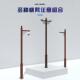 仿监控别立杆组合分段区拼接立柱监控杆户外新中式 小古509区景墅