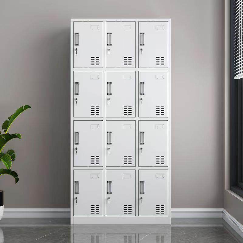 二十四门更衣工员工宿舍存包柜1800mm*9带锁厂储物柜室铁皮柜子浴