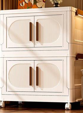 收纳柜衣服收子纳箱家用mzf23110折叠盒多层储物柜子超整大理容量