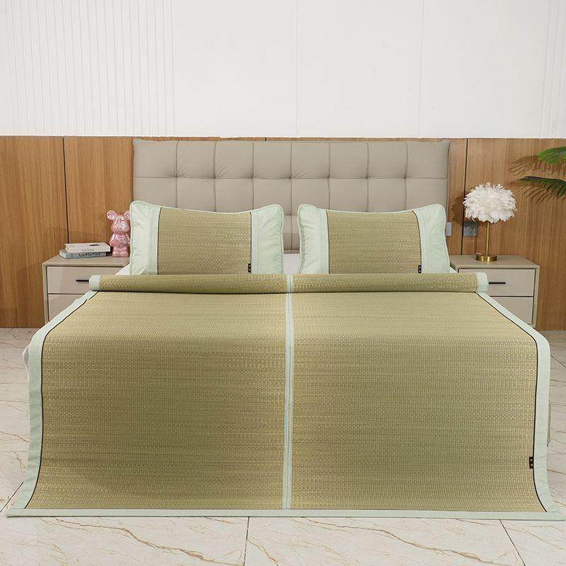 草席厂家直供天然凉竹席藤席学生宿席舍双家用加折叠老式高档面1.,床上用品,竹席,淘宝优惠券,粉丝福利购,淘宝优惠卷