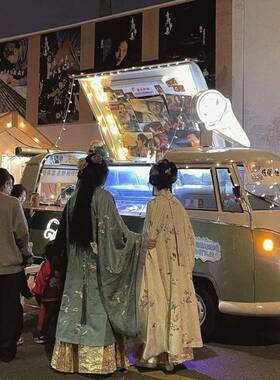 复大众T1275网红餐夜市美车食古街步行街移摆摊咖啡动奶茶零食售