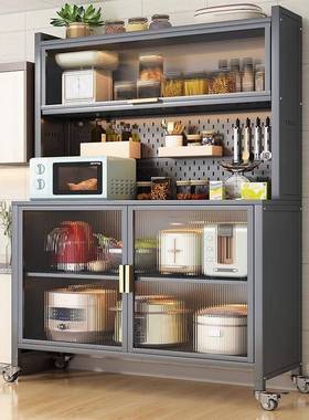 厨房置物物架家55532用落地橱收纳餐边柜一柜体靠墙多功能储柜微