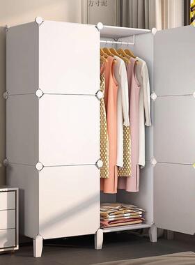 简易衣收柜出用租房舍卧室组装家衣橱柜子纳架结实耐宿OCF用加粗