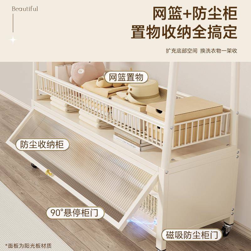 衣落地室内家晾用简易衣帽衣柜SDM轻奢可挂移动客厅阳台卧晒衣服