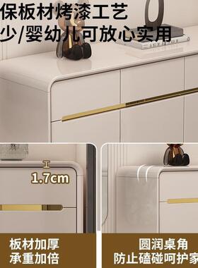 2024奢烤漆入收户门口鞋柜家用带换鞋凳纳现轻代简约OBX储物柜