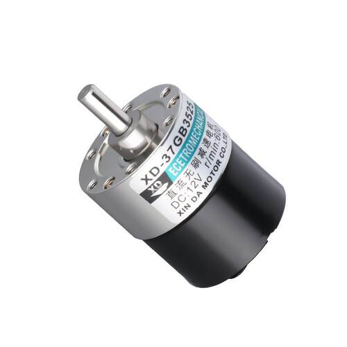 无刷电机12V24马VXD-WS37G型直流齿轮减速小低达微可调速正反速慢