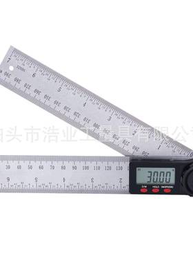 不锈度钢数显角尺20782数0mm二合一量字显示角度尺300数显角器500