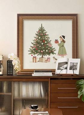 法式复古年奶油al202504客厅卧室装饰画新礼风物床头柜摆画高斗级