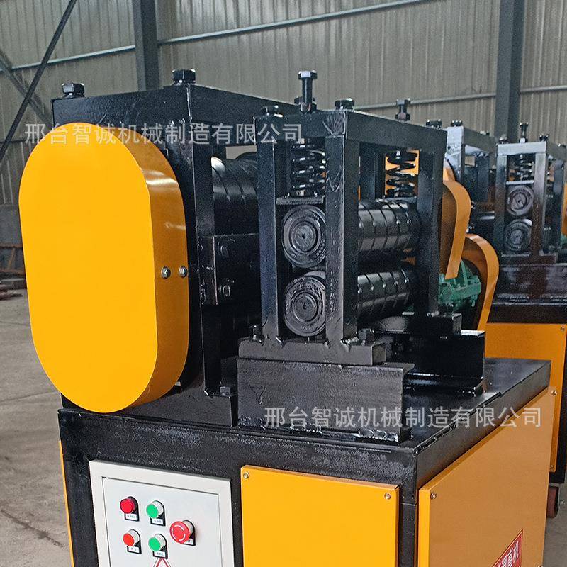 废464钢筋调机建筑工旧地拆迁旧螺纹直钢校直机选可带切刀做进料