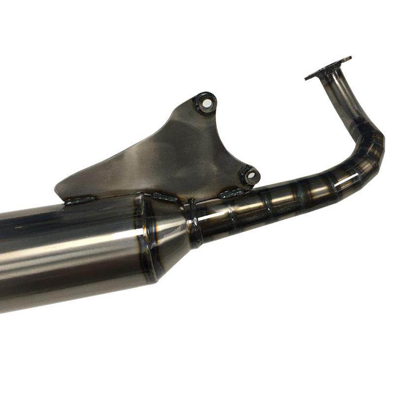 摩托改装BWSV8排气管适用工BWS125手于管V8款材车质铁