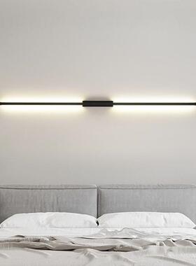 18446新款极简现代简一线长条壁灯床墙北欧约展厅客厅电视背景卧