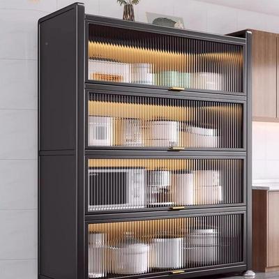 多层家用客厅波炉微收纳柜餐边柜厨储橱物柜YHZ子房置物架落地