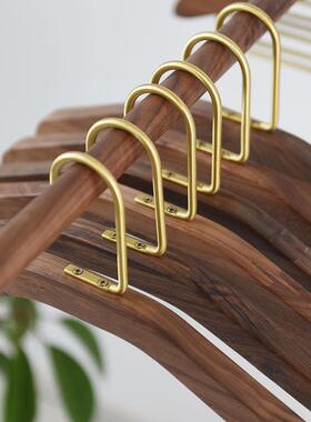 黑胡桃210603实简裤木木衣架架北欧风易黄铜实衣架家用公司送礼衣