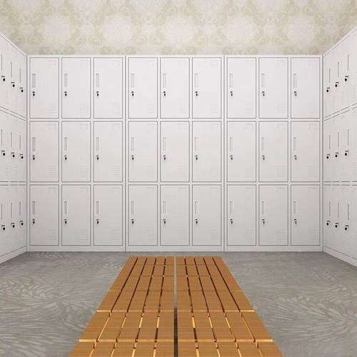 钢制更衣柜浴员工衣储物柜铁皮柜见详情宿舍带锁六门换存包碗柜室