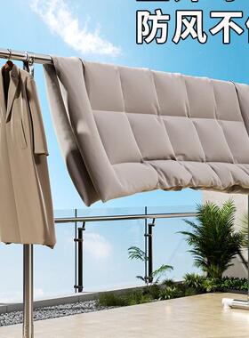 衣不F985S67M锈钢地折叠家用晾衣架阳架台可伸缩凉杆晒衣落服的子