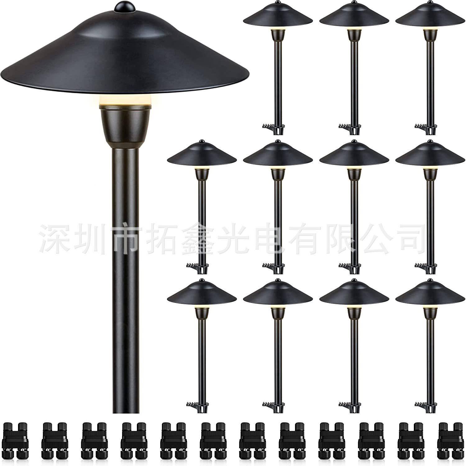 新别款美式TSX-SD-3伞形外防水L过ED低压道灯公园墅灯庭院灯地插