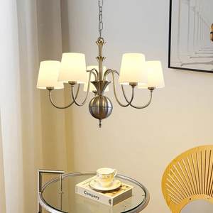 美餐式471复古客厅吊灯中古术法式厅主室卧灯民宿艺高级感包豪斯